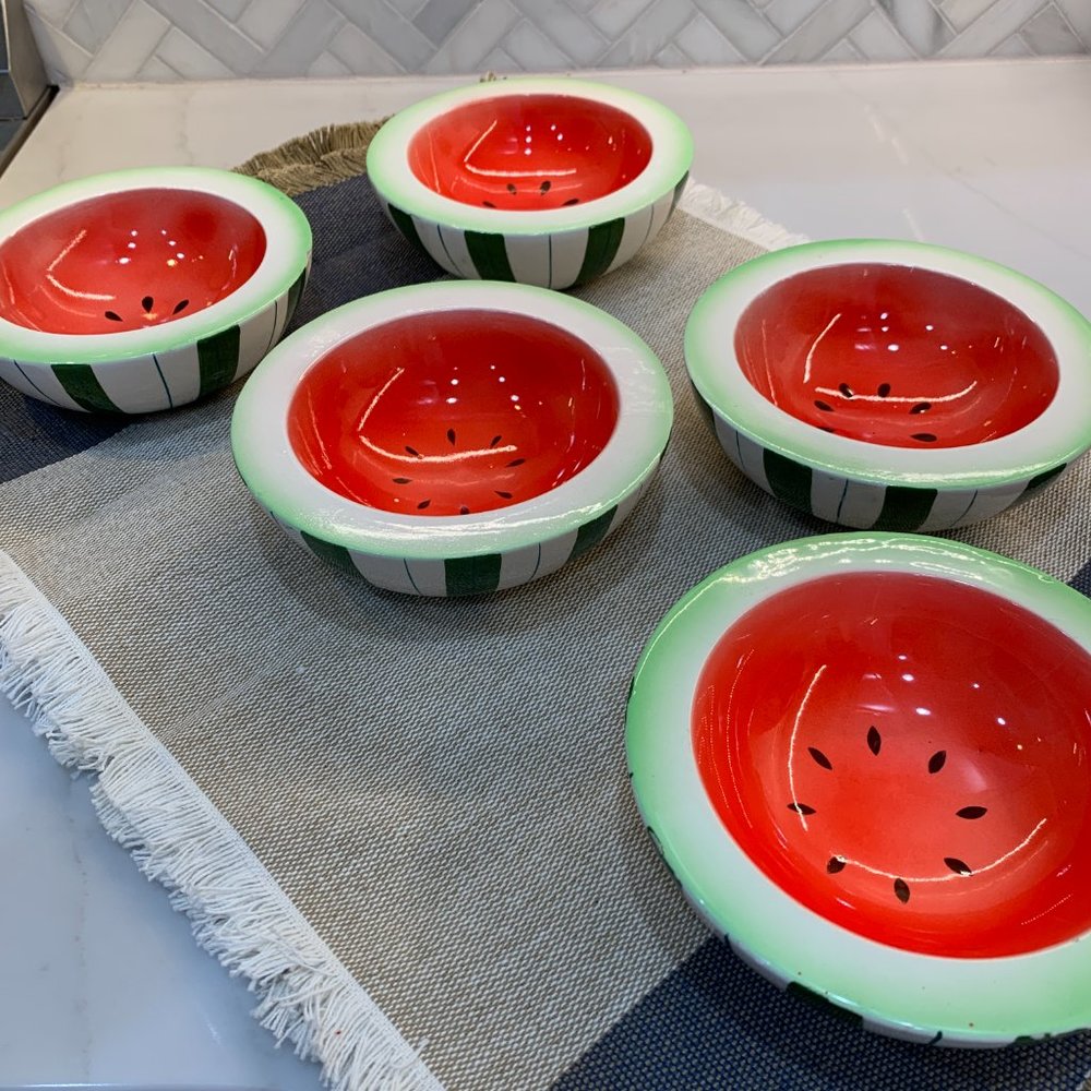 -1960 -'61 Holt Howard Melon Bowl Set: Midcentury Picnic Pop - Picture 10 of 15